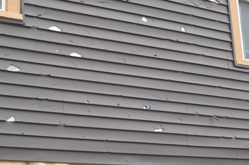 Damaged Vinyl Siding Panels